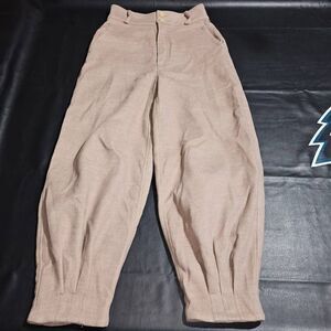 Free People Womens Tan Brushed Balloon Trouser Pants, size 4